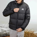 ADIDAS阿迪达斯外套男女立领保暖防风黑色面包男装 KF8760 羽绒服