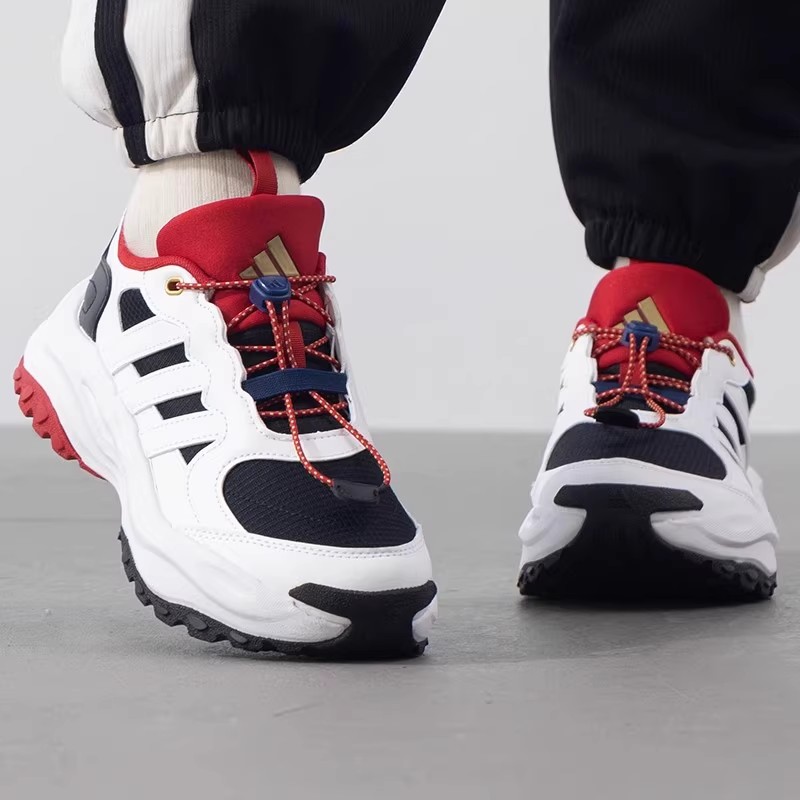 阿迪达斯大童鞋ADIDAS MAXXWAVY 男女青少年运动休闲老爹鞋JR3337