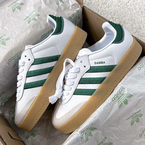 阿迪达斯三叶草SAMBAE W板鞋女子新款复古低帮运动休闲鞋ID0440