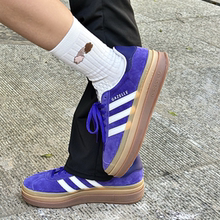 阿迪达斯三叶草板鞋女鞋春季新款复古低帮厚底休闲鞋运动鞋IE0419