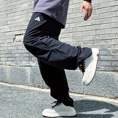 ADIDAS阿迪达斯男子梭织长裤运动休闲降落伞裤直筒裤子 KB6423