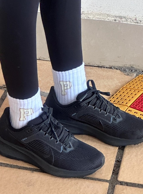 耐克PEGASUS 40女公路跑步鞋冬耐克飞马全黑透气训练鞋DV3854-003