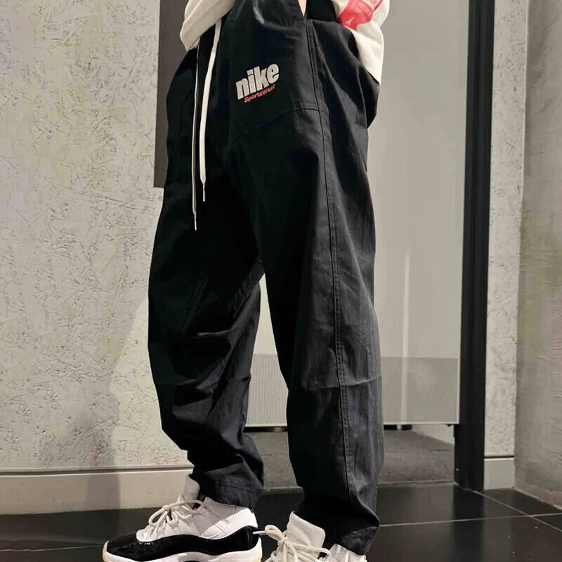 NIKE耐克男子工装裤梭织宽松运动训练直筒长裤HQ1572-010