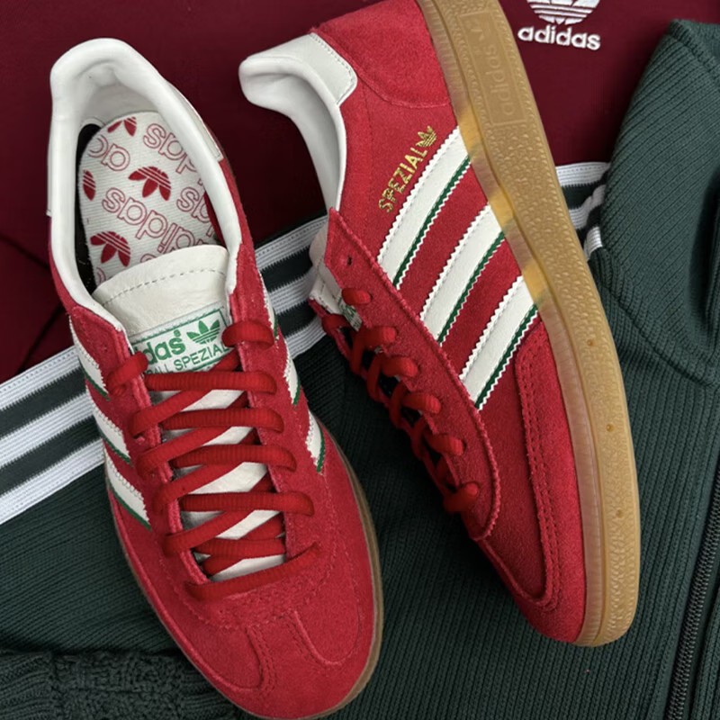 adidas三叶草HANDBALL SPEZIAL男款复古运动休闲鞋板鞋IF9531