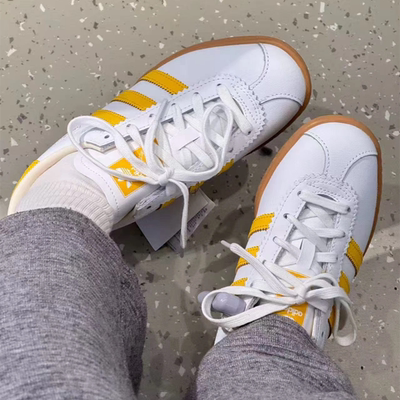 阿迪达斯三叶草男女鞋STADT经典T字头运动休闲板鞋德训鞋 JR9567