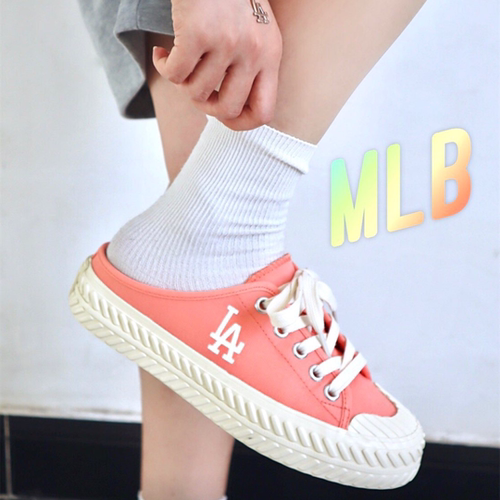 MLB女拖鞋春夏新款运动休闲厚底耐磨半拖鞋 32SHS1111