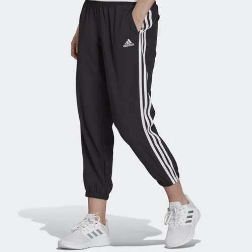 ADIDAS阿迪达斯W 3S WV E 78PT女裤运动跑步透气束脚九分裤GR9605