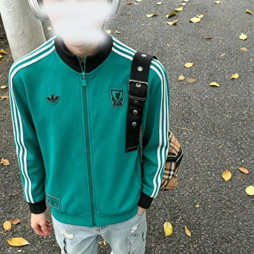 ADIDAS阿迪达斯利物浦足球休闲文化立领男子运动夹克外套 JW5464