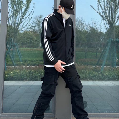 Adidas阿迪达斯外套男M 3ST 247 WU JK运动服健身针织夹克DQ3070