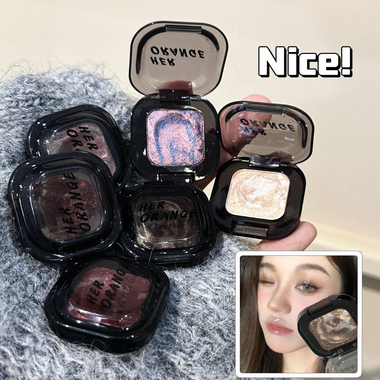 HERORANGE土豆泥五花肉眼影珠光爆闪细腻持妆高光提亮卧蚕眼影盘,彩妆/香水/美妆工具,眼影,淘宝优惠券,粉丝福利购,淘宝优惠卷