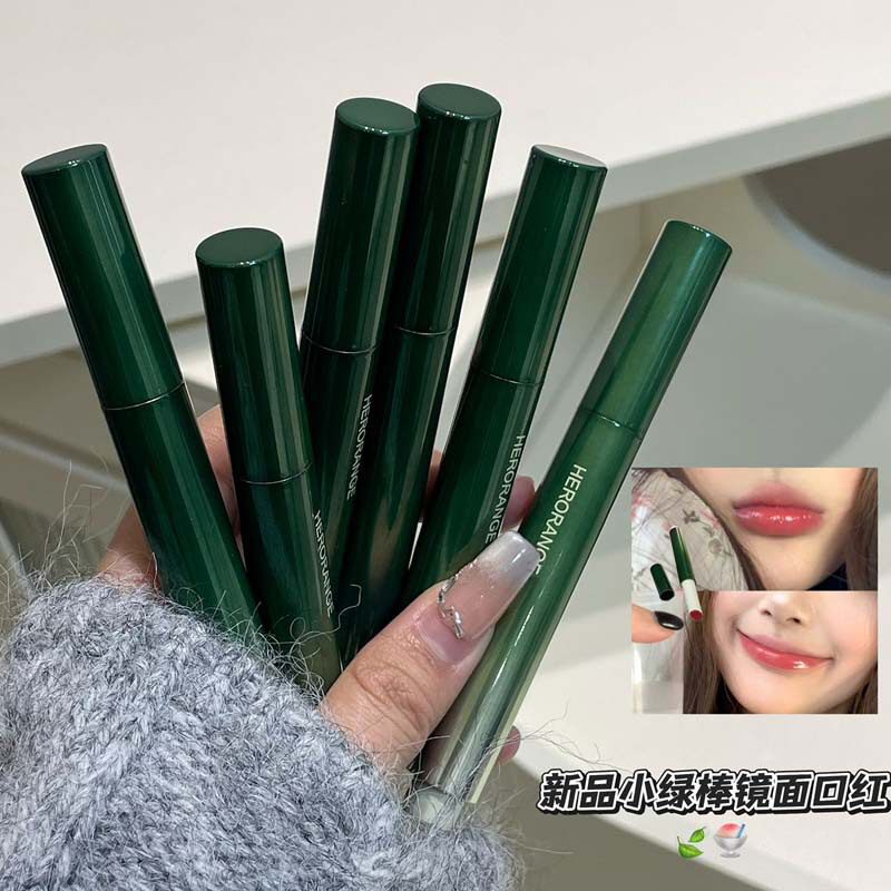 HERORANGE清韵凝漾镜面口红水光嘟嘟唇不易沾杯韩系显嫩固体唇蜜