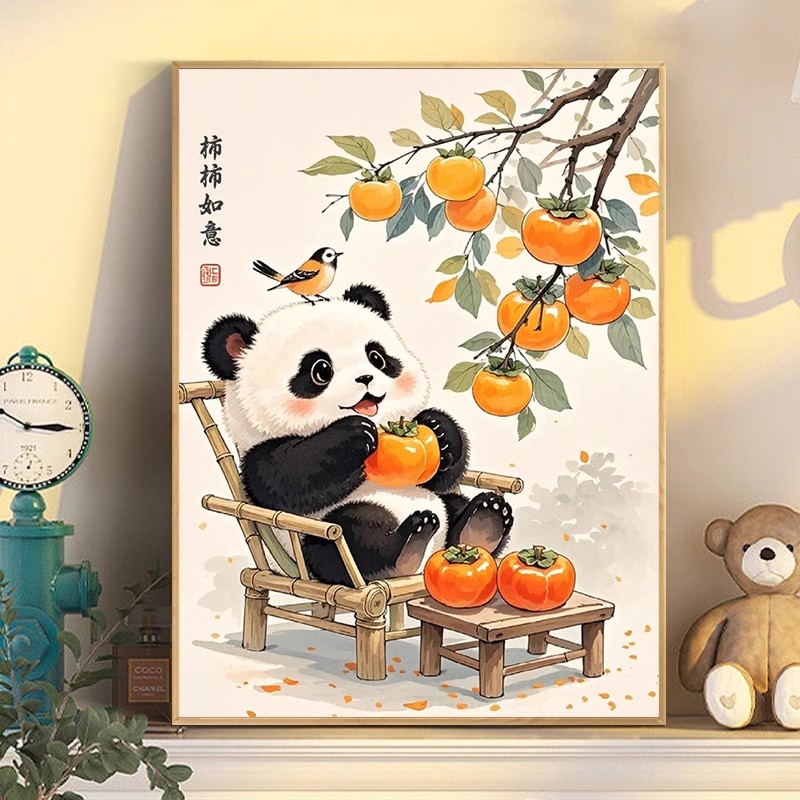 柿柿如意新品十字繡小件臥室玄關