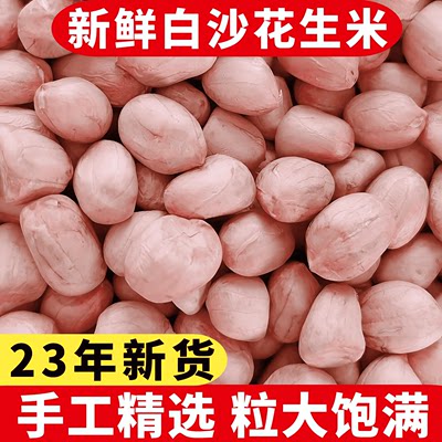 【特价促销】新花生米新鲜粉皮白沙非特级大粒不带壳花生仁商用种