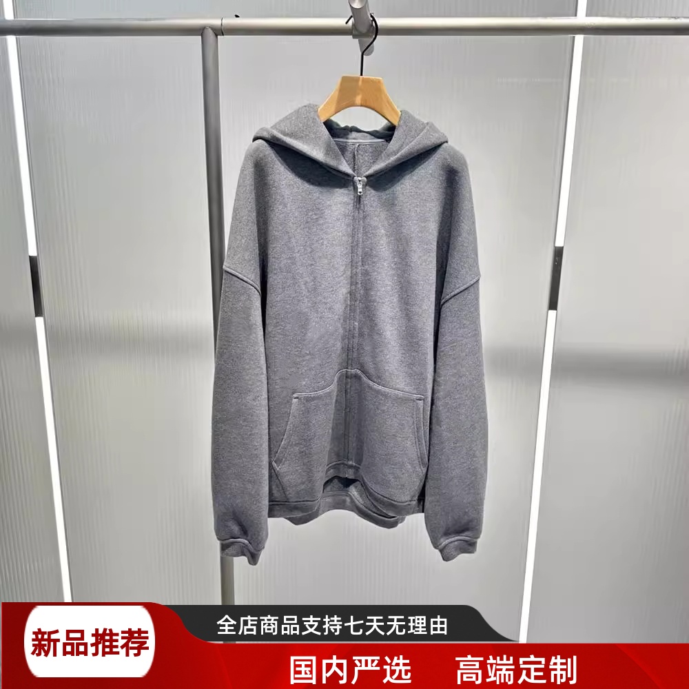 现货艾诺丝2025秋季新款时尚宽松休闲百搭连帽卫衣外套女AR103037