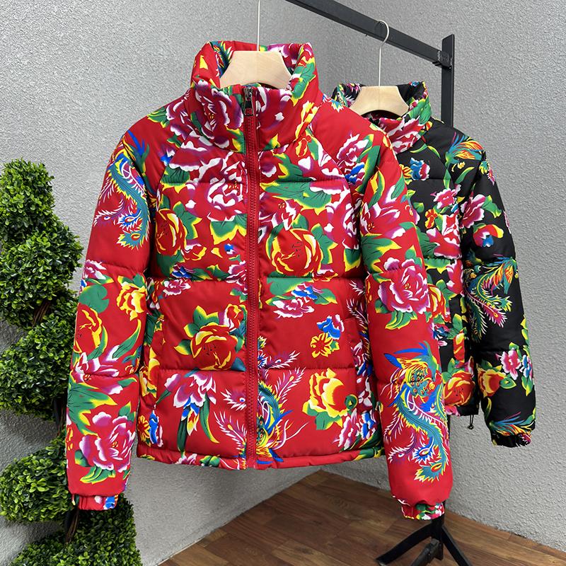 东北大花棉袄花INS棉服痞帅炸棉衣