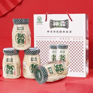 神霖牌孝感米酒386g4瓶起 湖北特产佬米酒 月子醪糟 甜糯米酒酿