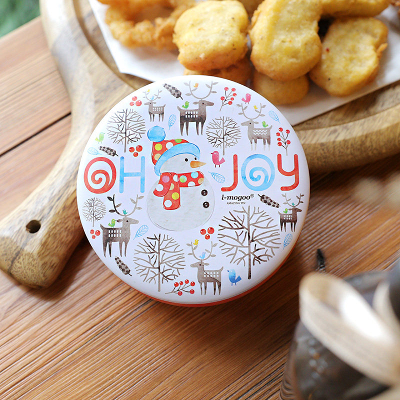 circular Cartoon Christmas Gift box Packaging box Gift cans Makou Iron box Storage scented tea wedding Boxin the Festive supplies/Gift , Sugar Box/Sugar Box Accessories  category - from Buy2taobao.com to provide professional Taobao agent buy service