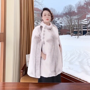 轻奢富家千金外套 强大气场进口整貂皮草中青年女秋冬时尚