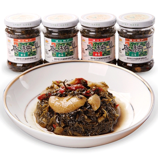扬中特产咸菜三叶咸秧草下饭菜4瓶装农家自制拌饭菜下粥小菜泡菜