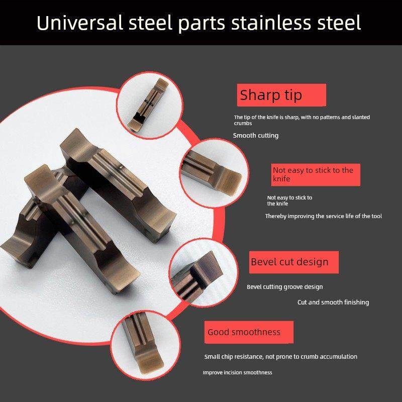 数控切断刀片切槽刀片斜口快口钢件不锈钢MGGN 300/4/2mm割槽刀片
