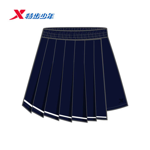 特步儿童短裙女大童2026夏季款薄款透气防走光运动裙674224944025