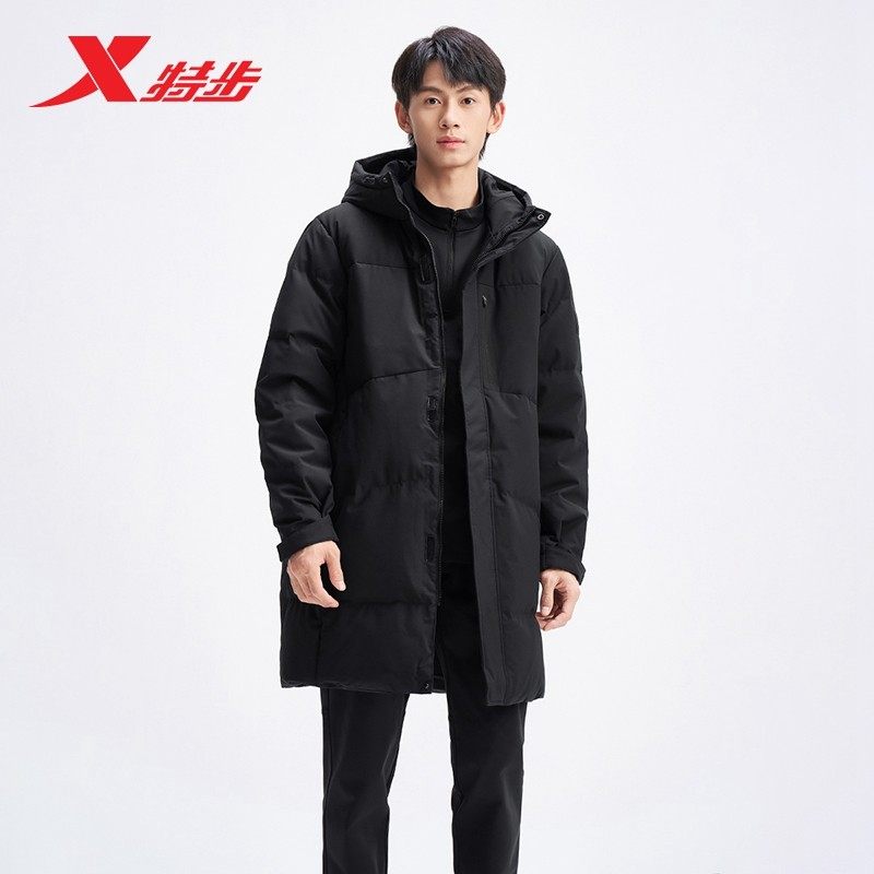 特步中长羽绒服男款2025年冬季新款保暖风衣羽绒外套975429640013,运动服/休闲服装,运动羽绒服,淘宝优惠券,粉丝福利购,淘宝优惠卷