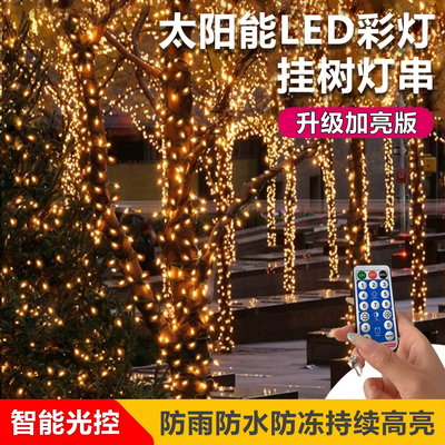 热销款】太阳能LED灯串挂树彩灯