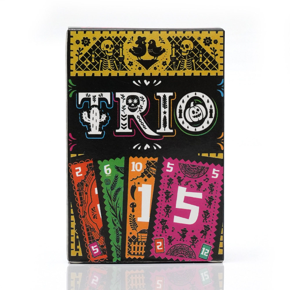 全英文TRIO亲子游戏卡数字牌积分拼速度记忆力智力游戏卡牌