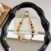 原创五路财神手机挂链合金手机挂绳手提链手腕绳包包挂件钥匙扣环