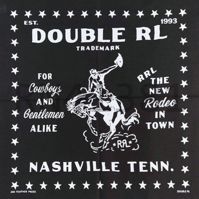 田纳西州牛仔黑色骑士方巾复古机车领巾男bandana阿美咔叽头巾女