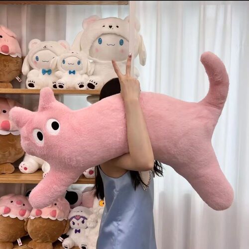 猫咪长条多巴胺毛绒玩具