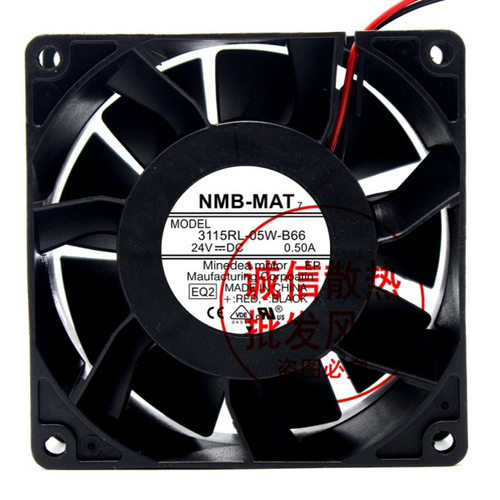 NMB-MAT 3115RL-05W-B66/B60 18.5KW/15KW变频器风扇 DC24V 0.50A