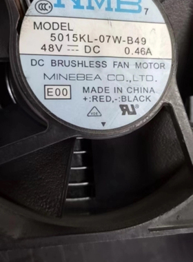 原装NMB 5015KL-05W-B50 48V 0.46Ａ127*127*38MM 12738直流风扇