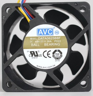 6025 AVC散热风扇6CM 48V 0.26A 质量保 原装 DATA0625B8F四线 正品