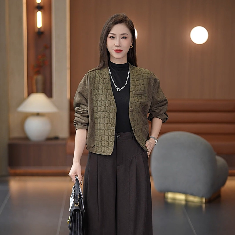 古压格棒球服小个子短款秋外套