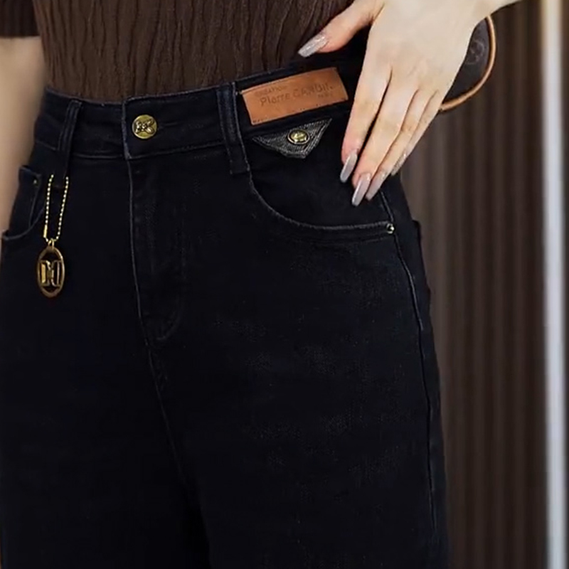 牛仔哈伦裤女2025年秋冬季新款裤