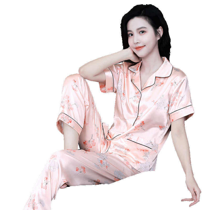 丝绸性感春秋款长裤可外出家居服