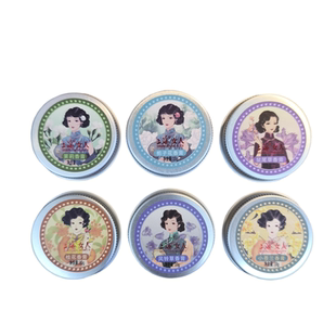 上海女人香膏固体香水老上海国货清新淡香小苍兰风铃草栀子花桂花