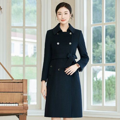 90%羊毛呢子大衣外套女