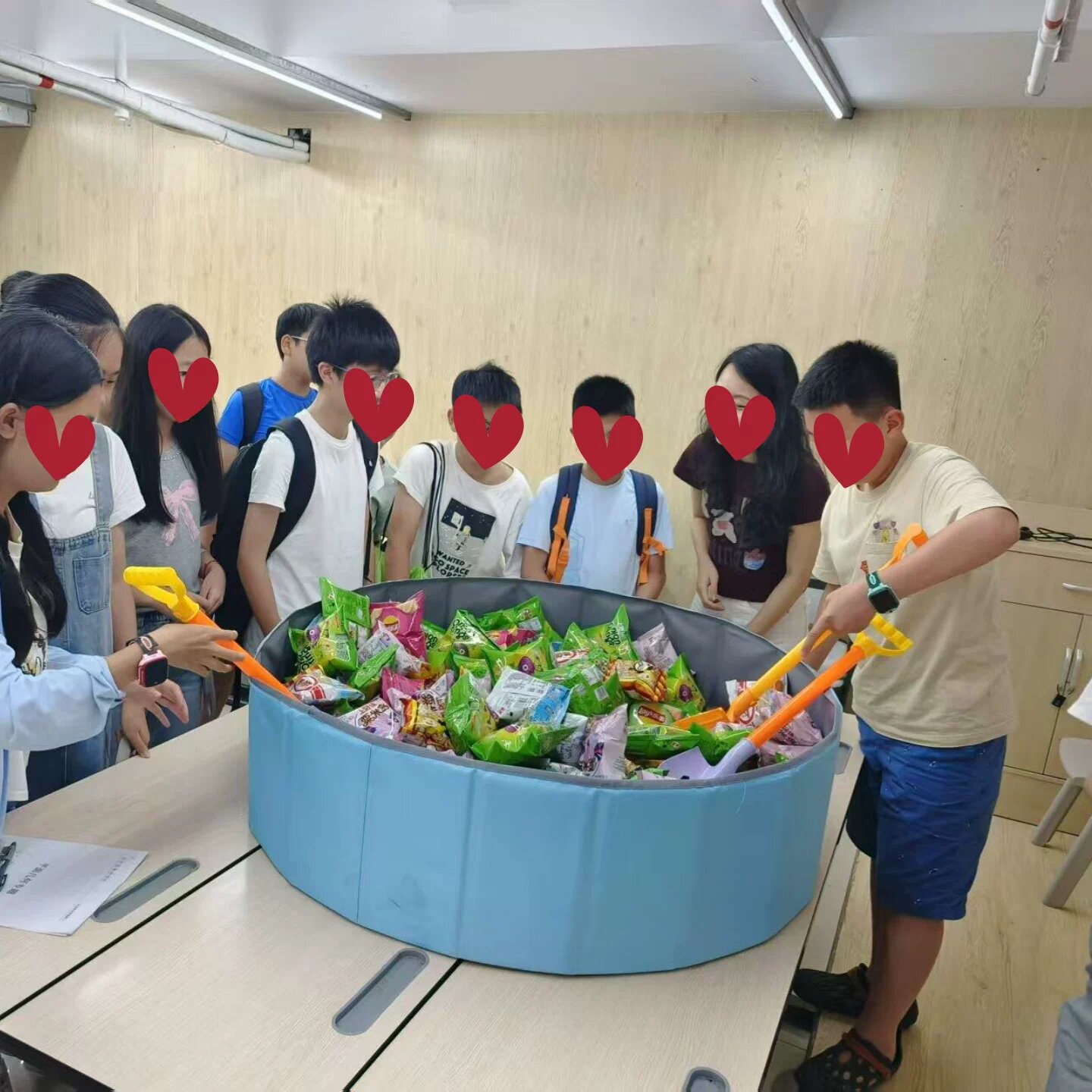 幼儿园亲子互动塑料零食池大铲