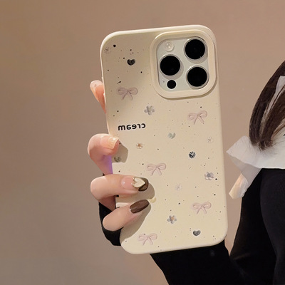 温柔小众蝴蝶结iphone14苹果手机
