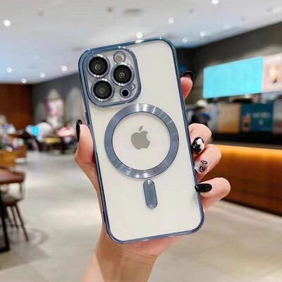 电镀磁吸适用iPhone16Promax手机