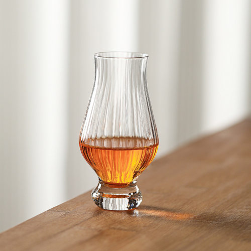 条纹郁金香杯型威士忌烈酒闻香杯