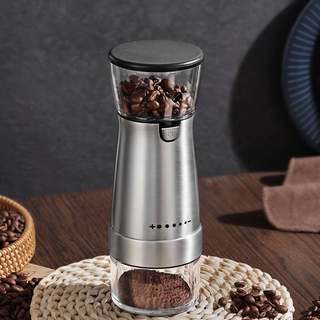 电动磨豆机咖啡豆研磨机手磨手摇全自动咖啡研磨器咖啡机家用小型