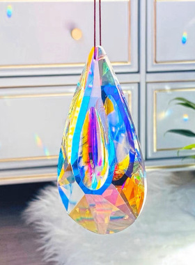 水晶太阳捕手阳光棱镜送儿童礼物探索彩虹折射空中吊饰车挂后视镜