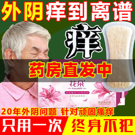 雪莲贴正品护垫排毒女纯棉去异味止痒抑菌杀菌中药妇科花朵雪莲花