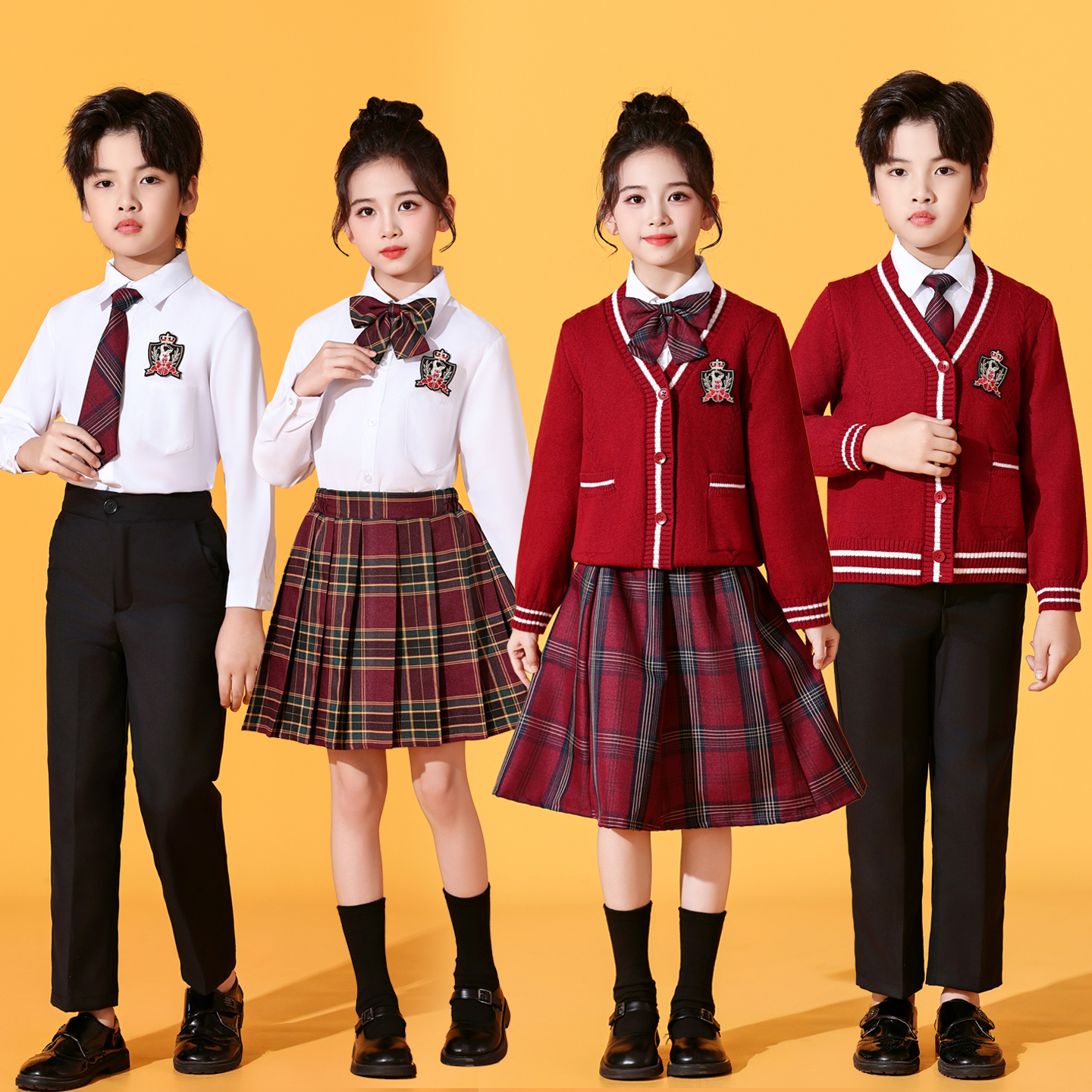 儿童合唱演出服男女朗诵比赛服装