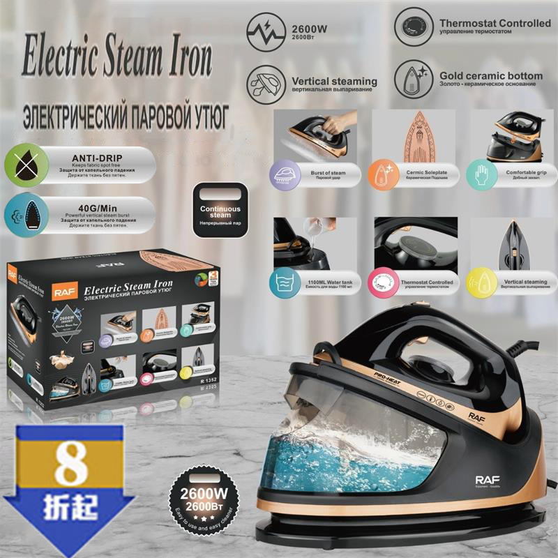 压力式蒸汽电熨斗吊瓶式欧规挂烫机大功率手持蒸汽烫斗Steam iron