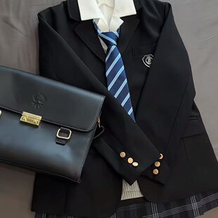 花千猪原创圣研高西装学院风jk制服三粒扣多色西服百搭外套
