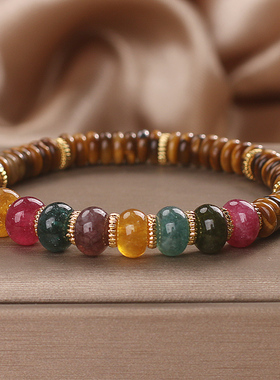 天然虎眼石手链女款轻奢小众精致